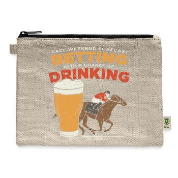 Race Weekend Forecast - Hemp Carry All Pouch - natural - Front