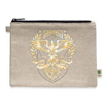army military air force navy marines america usa - Hemp Carry All Pouch - natural - Front