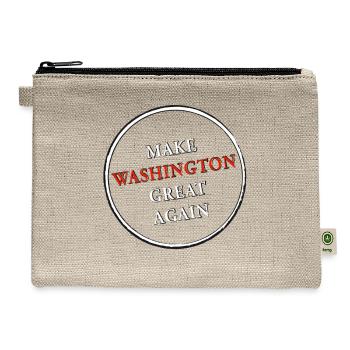make WASHINGTON great again - Hemp Carry All Pouch - natural - Front