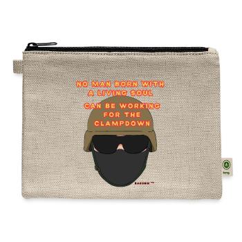 No Man Born anti-oppression - Hemp Carry All Pouch - natural - Front