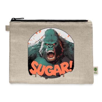 Gorilla Sugar Pop Art - Hemp Carry All Pouch - natural - Front