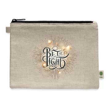 Be the Light Sunburst - Hemp Carry All Pouch - natural - Front