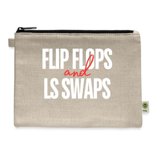 Flip Flops LS Swaps - Hemp Carry All Pouch
