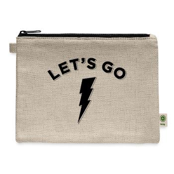 let's go - Hemp Carry All Pouch - natural - Front