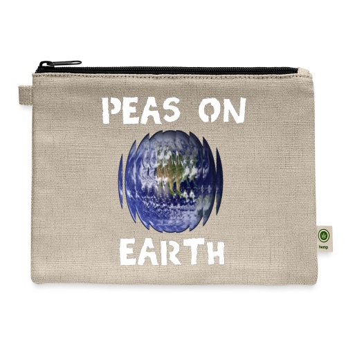 Peas on Earth! - Hemp Carry All Pouch