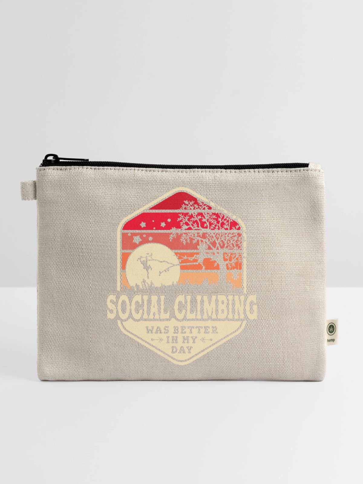 Social Climbing - Hemp Carry All Pouch - natural - Front