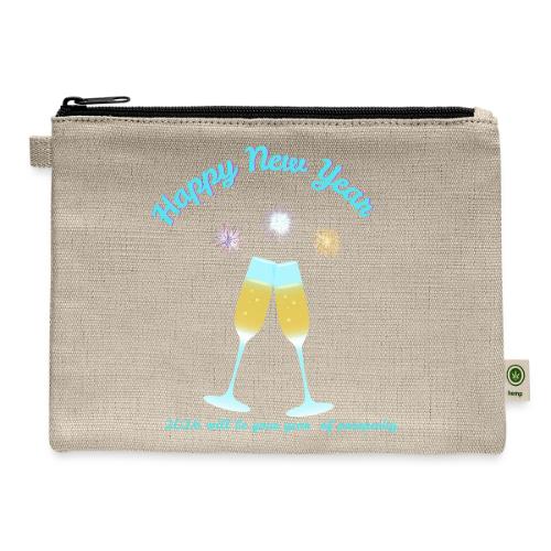 Happy New Year 2026 Prosperity Design - Hemp Carry All Pouch
