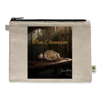 True Champion 1973 Championship Belt - Hemp Carry All Pouch - natural - Front