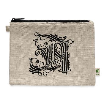 Medieval Core Medieval Initials Castle Core - Hemp Carry All Pouch - natural - Front