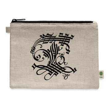 Medieval Core Medieval Initials Castle Core - Hemp Carry All Pouch - natural - Front