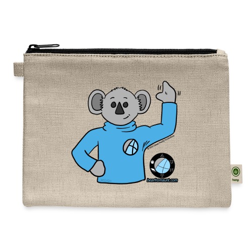 Stanley the Bear From AUNT (H2D) - Hemp Carry All Pouch