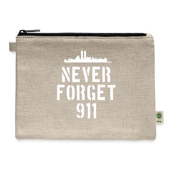 Never forget 911 memorial day 4th of july t-shirts - Hemp Carry All Pouch - natural - Front