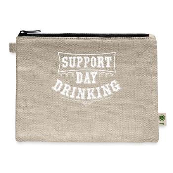 Support Day Drinking - Hemp Carry All Pouch - natural - Front