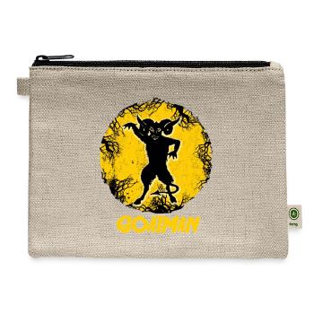 Goatman Sheepsquatch Cryptid Animal Monster Gift - Hemp Carry All Pouch - natural - Front