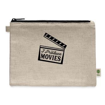 Cut Film Movies Production Movie Producer Films - Hemp Carry All Pouch - natural - Front
