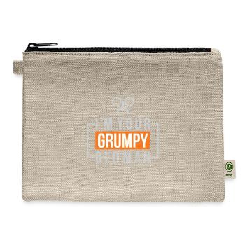 I'm Your Grumpy Old Man - Grumpy - Hemp Carry All Pouch - natural - Front