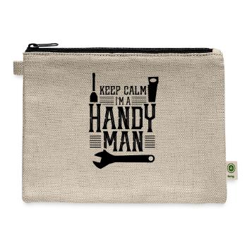 Handyman DIY Hobby Handy Man Fix It Tinkerer - Hemp Carry All Pouch - natural - Front