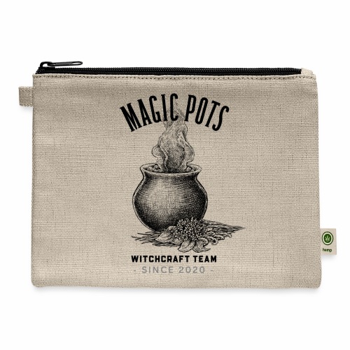 Magic Pots Witchcraft Team Since 2020 - Hemp Carry All Pouch