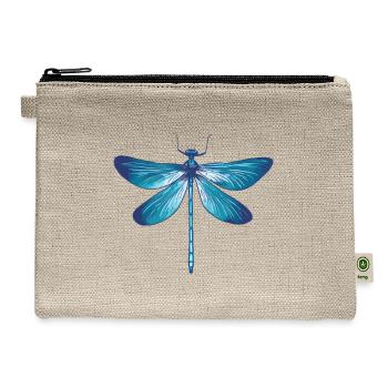 Dragonfly - Hemp Carry All Pouch - natural - Front