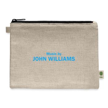 Music by John Williams - Hemp Carry All Pouch - natural - Front