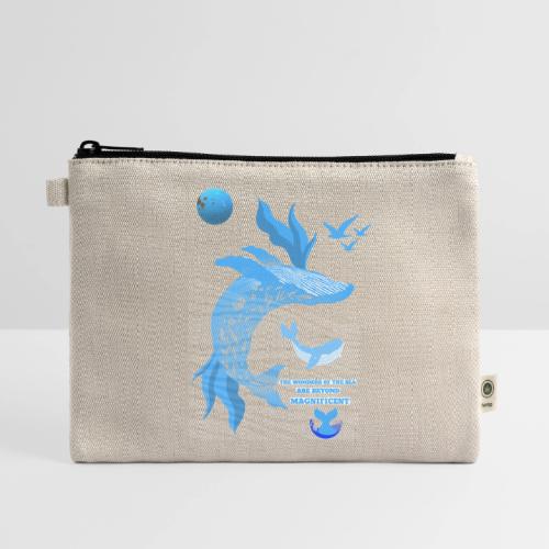 The Wonders Of The Sea - Hemp Carry All Pouch