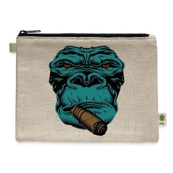 Smoking Gorilla - Hemp Carry All Pouch - natural - Front