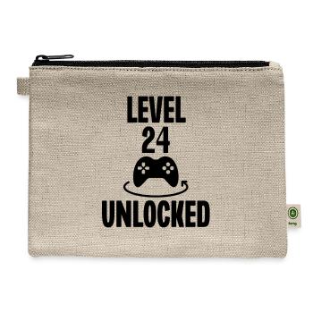Level 24 Unlocked - Hemp Carry All Pouch - natural - Front