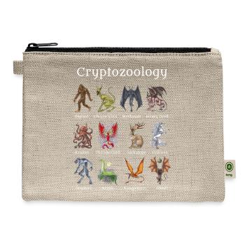 Cryptozoology Creatures - Hemp Carry All Pouch - natural - Front