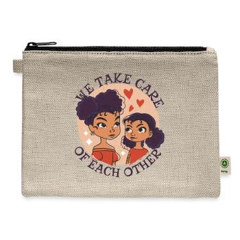 Women support each-other Women support each-other - Hemp Carry All Pouch - natural - Front