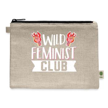 Female Womens Rights Female - Hemp Carry All Pouch - natural - Front