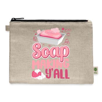 Soap Making Crafting Soap Making - Hemp Carry All Pouch - natural - Front