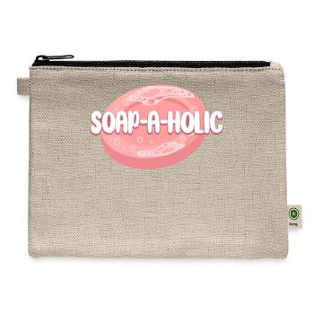 Soap Making Crafting Soap-A-Holic - Hemp Carry All Pouch - natural - Front
