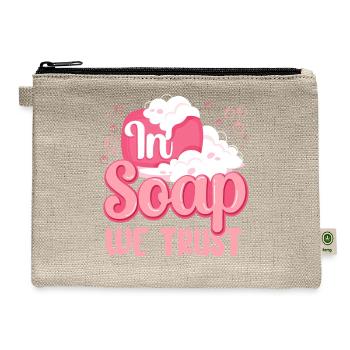 Soap Making Crafting In Soap We - Hemp Carry All Pouch - natural - Front