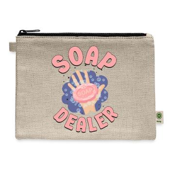 Soap Making Crafting Soap Dealer - Hemp Carry All Pouch - natural - Front