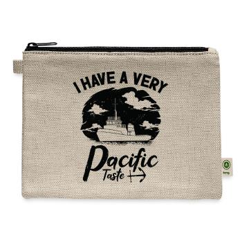 Tugboat Sailing Pacific Sea Breeze Watercraft - Hemp Carry All Pouch - natural - Front