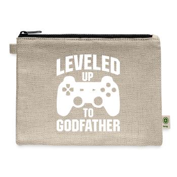 Leveled up to Godfather - Hemp Carry All Pouch - natural - Front