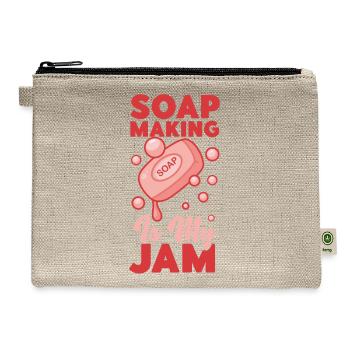 Soap Making Crafting Soap Making - Hemp Carry All Pouch - natural - Front