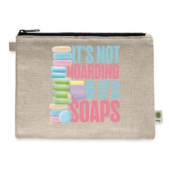 Soap Making Crafting It's Not - Hemp Carry All Pouch - natural - Front