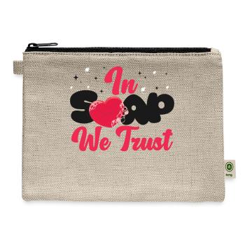 Soap Making Crafting In Soap We - Hemp Carry All Pouch - natural - Front