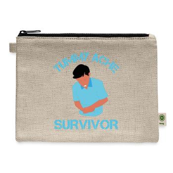 Tummy Ache Survivor - Hemp Carry All Pouch - natural - Front