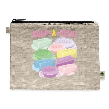 Soap Making Crafting Soap-A-Holic - Hemp Carry All Pouch - natural - Front