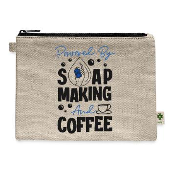 Soap Making Crafting Powered By - Hemp Carry All Pouch - natural - Front