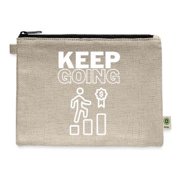 Keep Going - Hemp Carry All Pouch - natural - Front