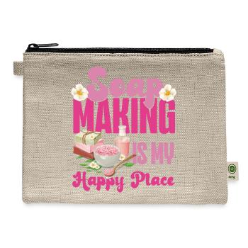 Soap Making Crafting Soap Making - Hemp Carry All Pouch - natural - Front