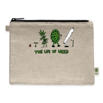 The life of weed - Hemp Carry All Pouch - natural - Front
