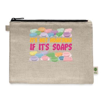 Soap Making Crafting It's Not - Hemp Carry All Pouch - natural - Front