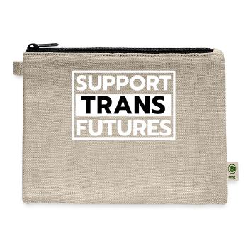 Support Trans Futures Supportive Ally Rights - Hemp Carry All Pouch - natural - Front