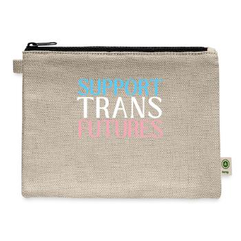 Support Trans Futures Supportive Ally Rights - Hemp Carry All Pouch - natural - Front