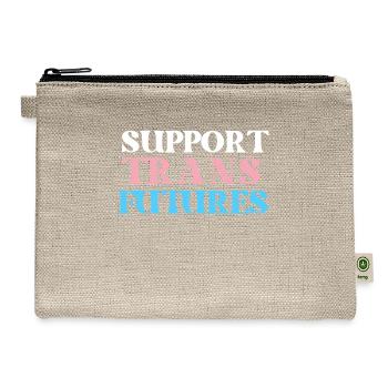 Support Trans Futures Supportive Ally Rights - Hemp Carry All Pouch - natural - Front