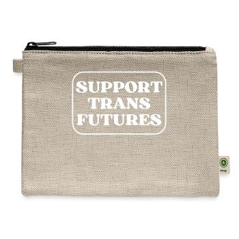 Support Trans Futures Supportive Ally Rights - Hemp Carry All Pouch - natural - Front